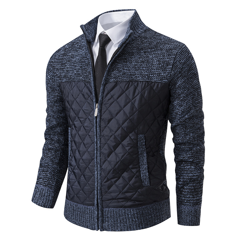 Herrenjacke-Cardigan mit Wollfutter