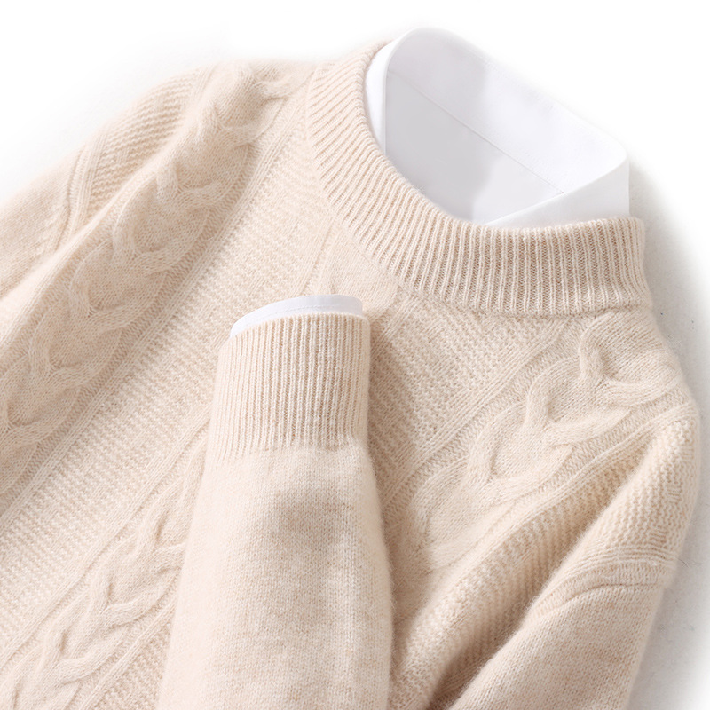 Warm 100% Wool Sweater Pullover Sweater