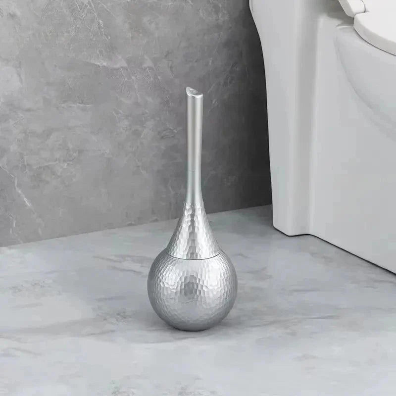 Sculptural Hammered Toilet Brush – Modern Luxe Edition